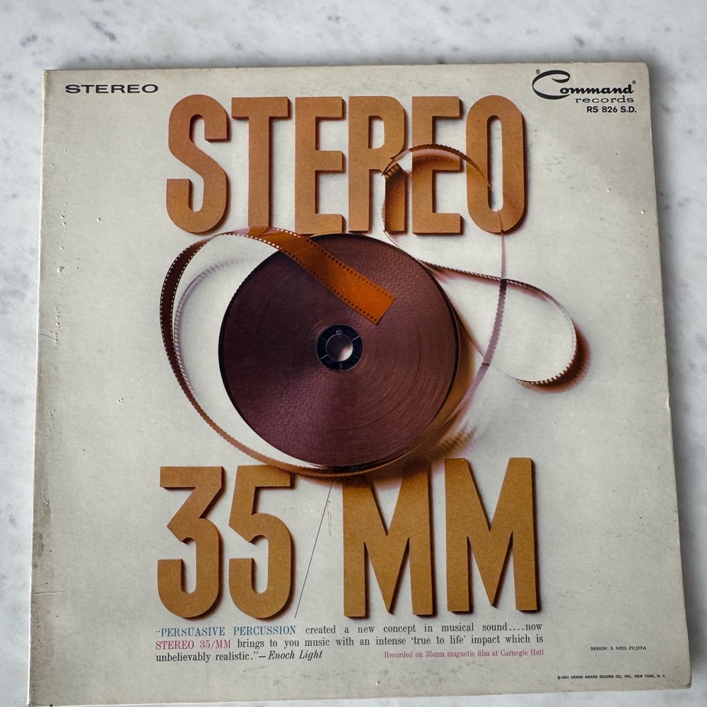 Stereo 35 MM Vinyl Record